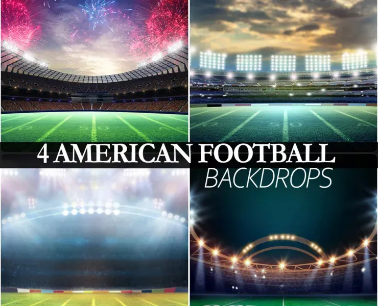 4 American Soccer Stadium, Rugby Empty Stadium, Sport Background, Floodlight Lights, Soccer Field, American Football, Champion Playground