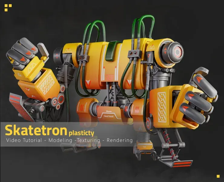 Skatetron - Tutorial Full Process(Plasticity)