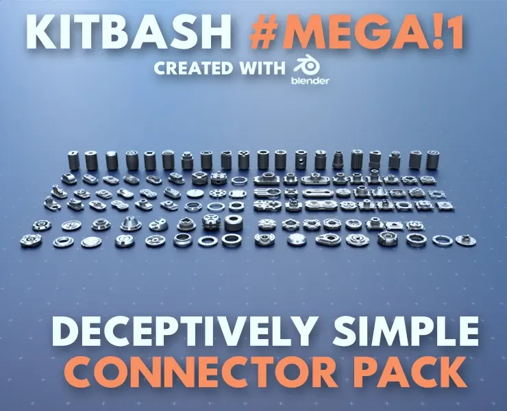 Simple Connector Kitbash Bundle #Mega!1