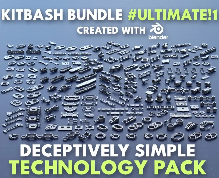 Simple Kitbash Bundle #Ultimate!1 //Over 210 Models//