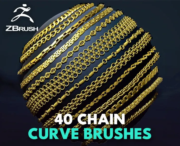 40 Chain Curve Brushes