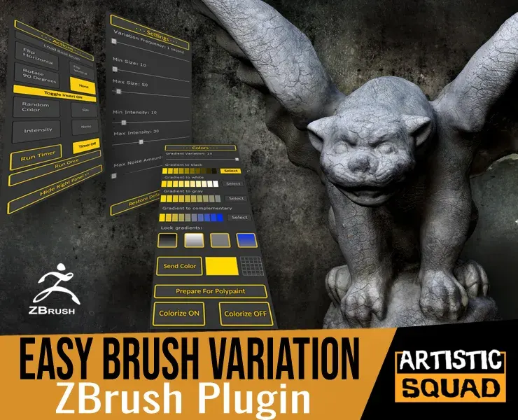 Easy Brush Variation ZBrush Plugin