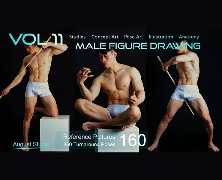 Male Figure Drawing - Vol 11 - Reference Pictures