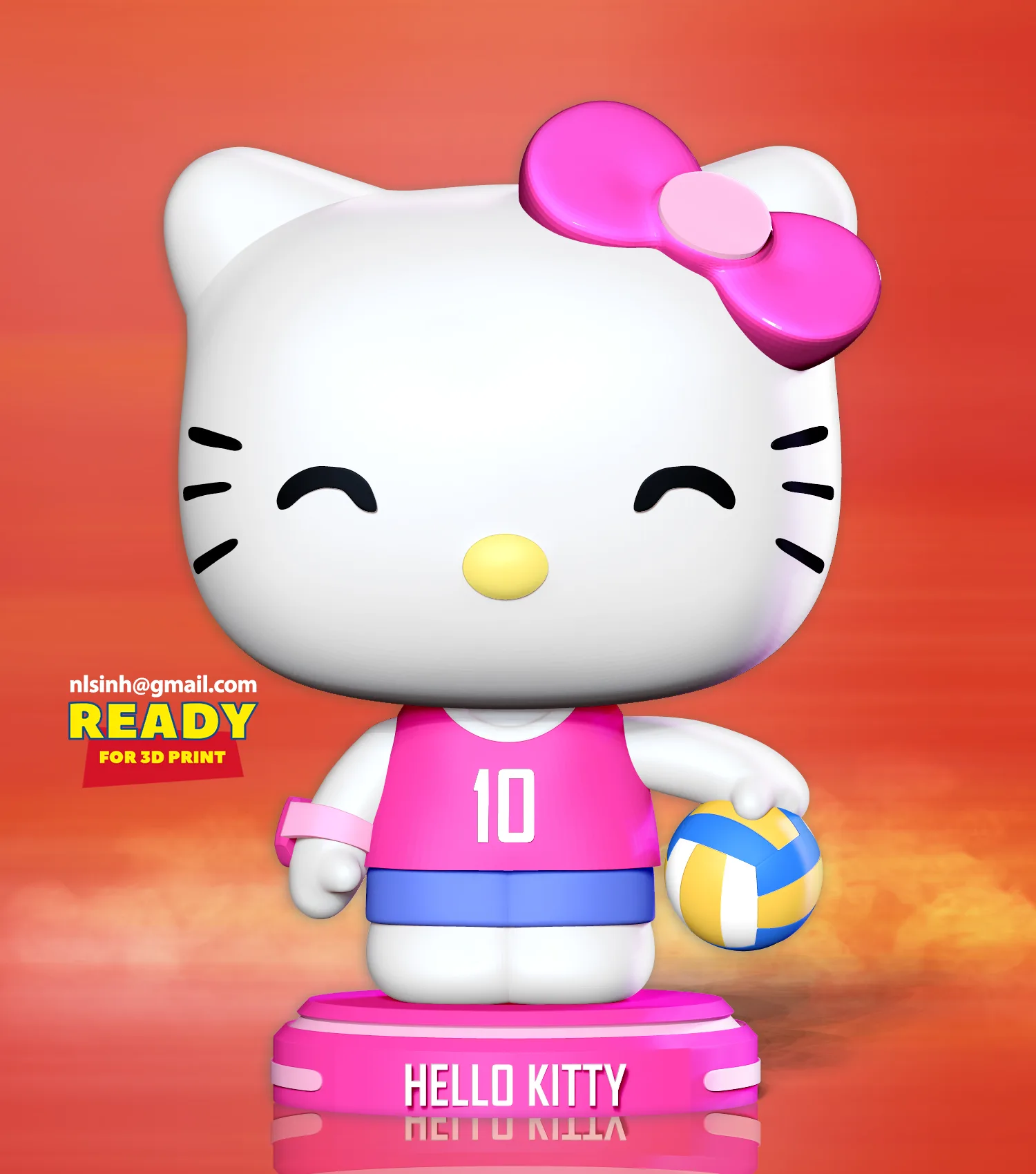 Hello Kitty play volleyball