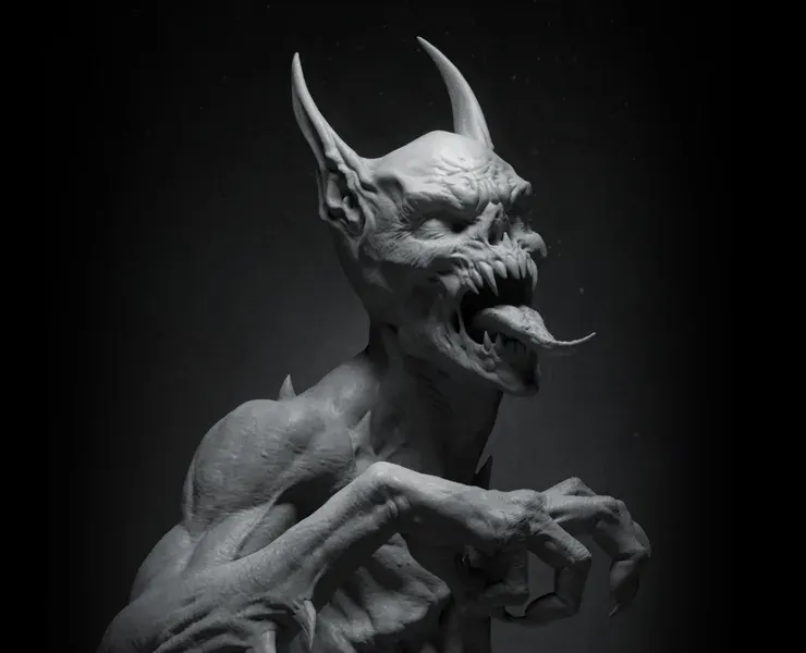 ManBat Statue