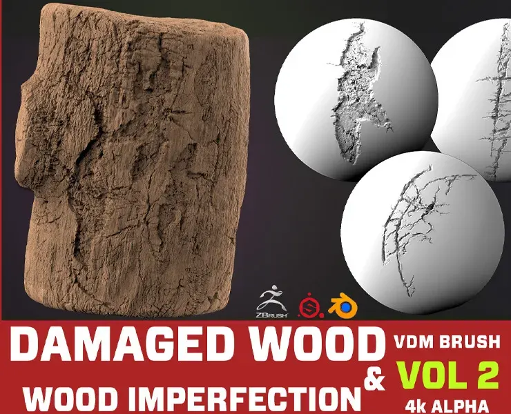 50 VDM+4kAlpha Damaged Wood-Imperfections Vol 2