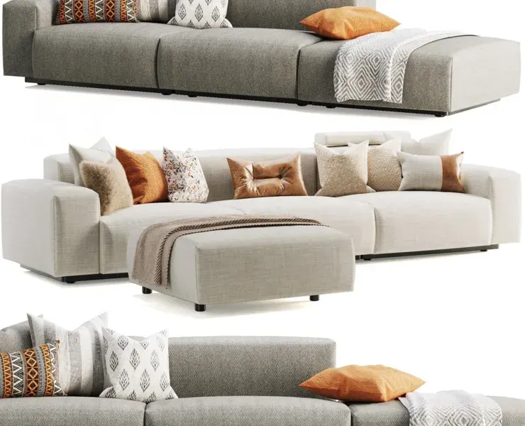 Vitra Soft Modular Sofa Three-Seater