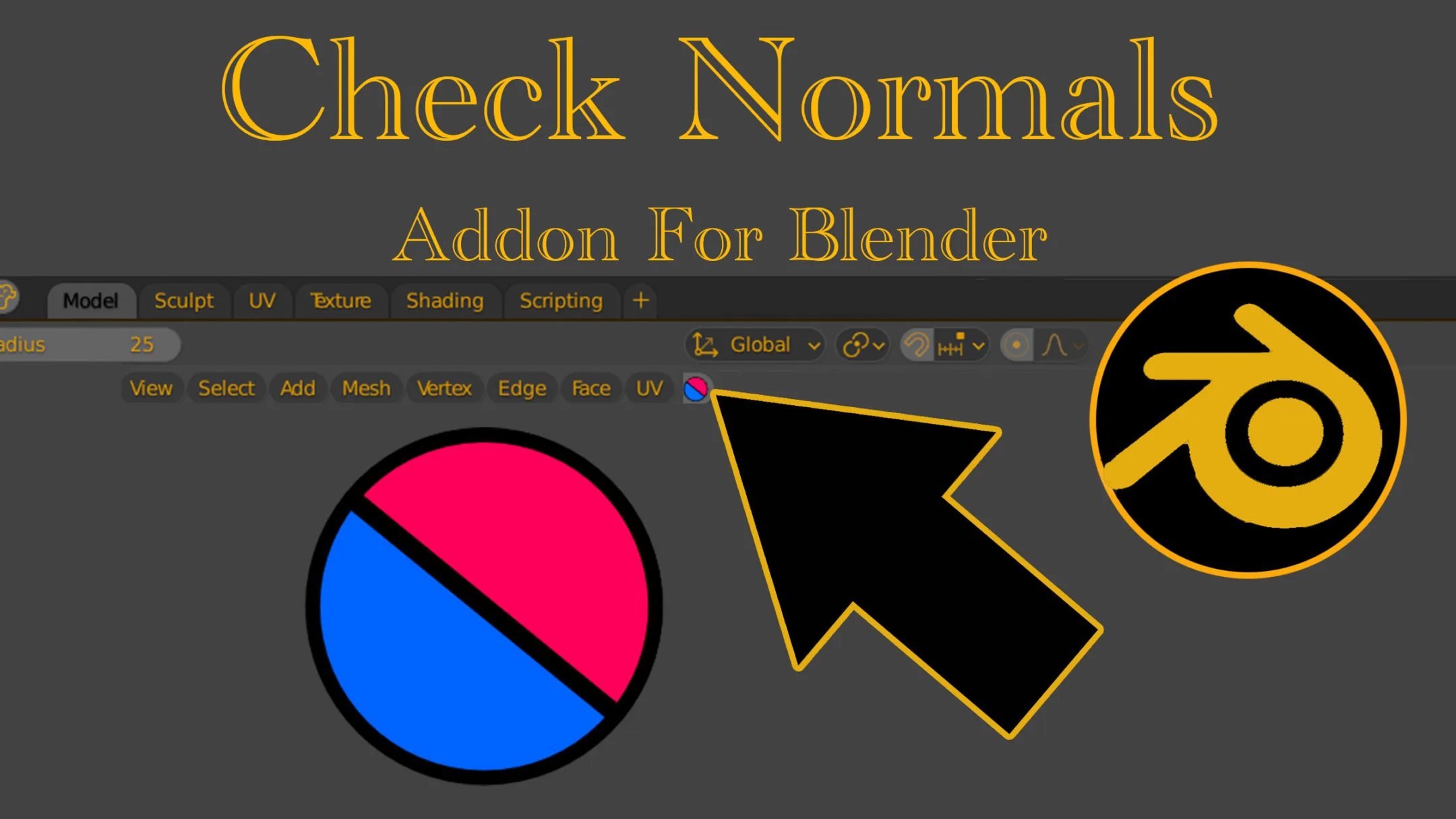 Check Normals addon for Blender