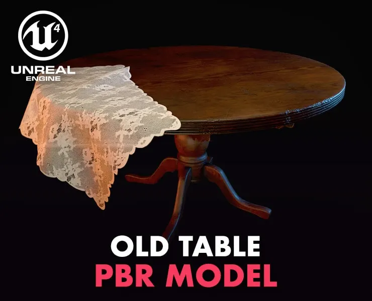 Old Table - PBR Model