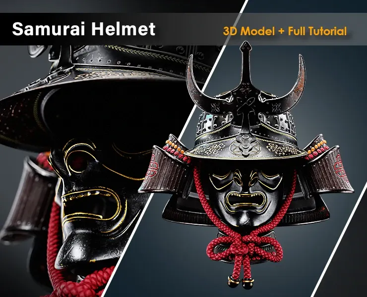 Samurai Helmet / 3D Model + Full Tutorial