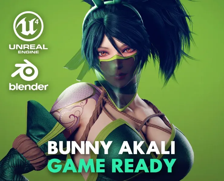 Bunny Akali - Game Ready