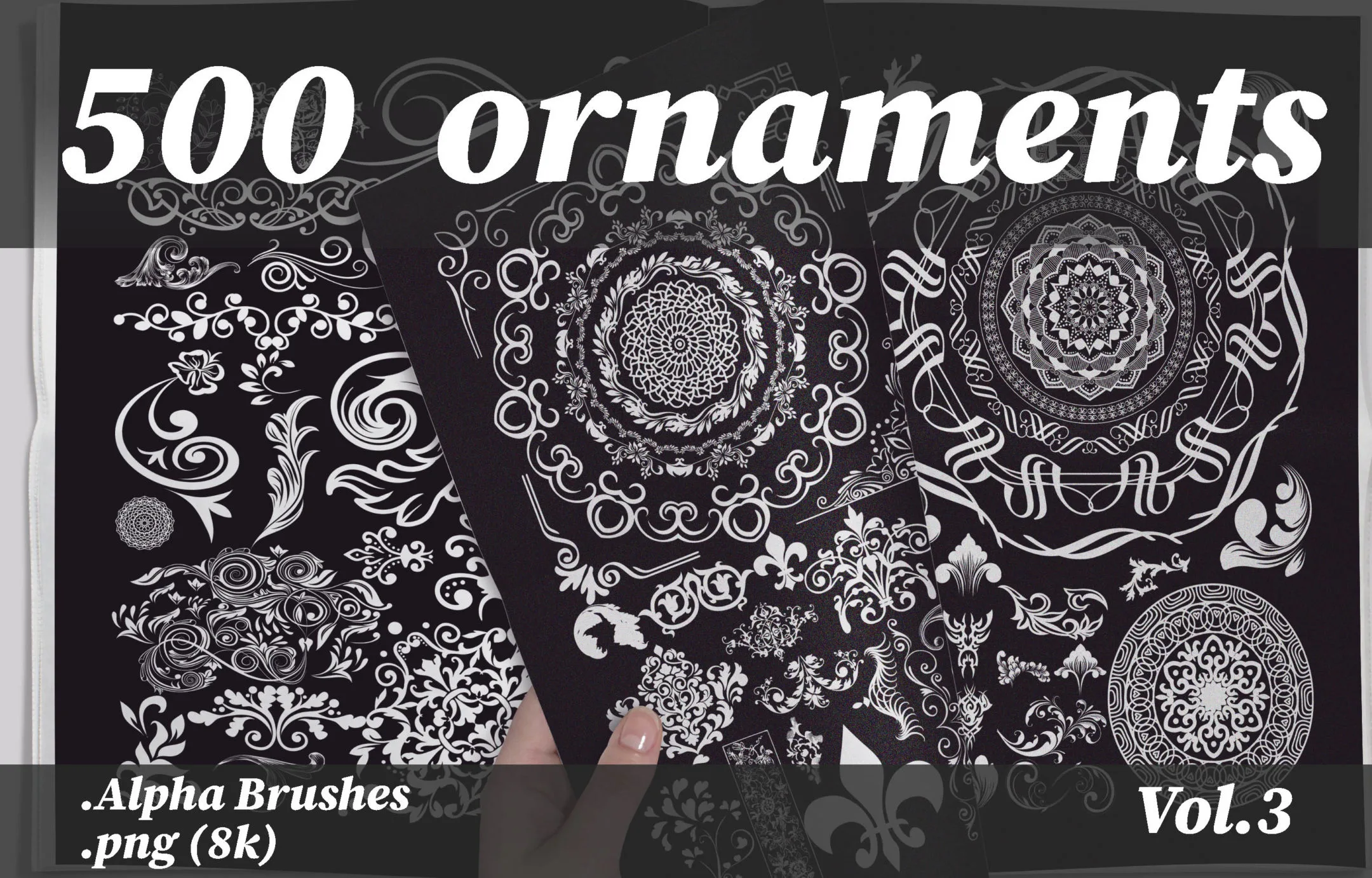 500 ornaments png (8k) vol.3