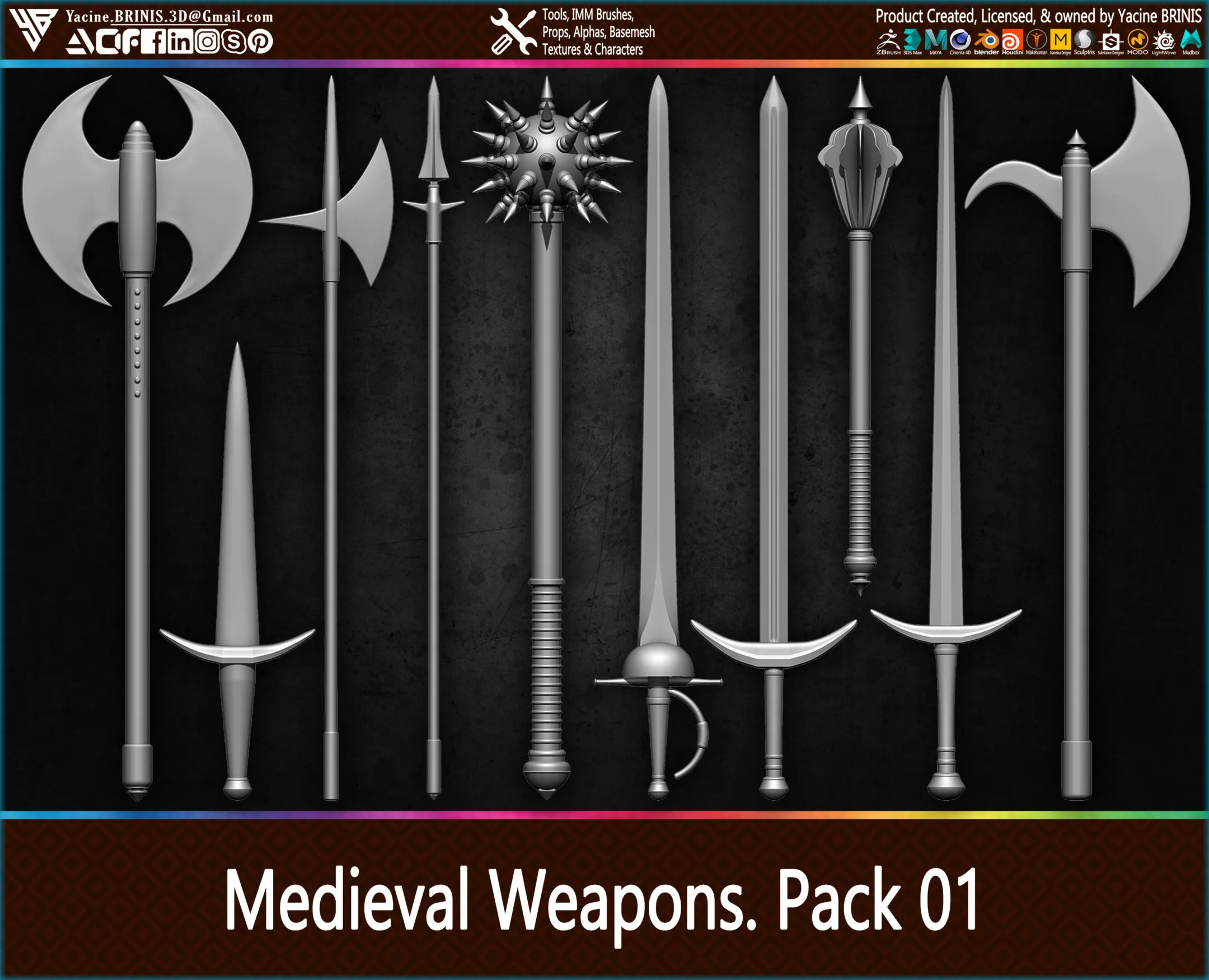 Medieval Weapons Pack 01