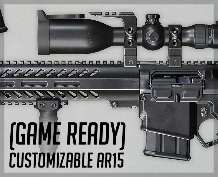 Customizable AR15 - Game Ready