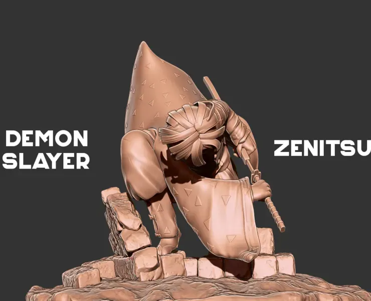 Demon Slayer Zenitsu 3D print model