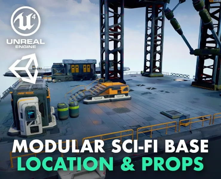 Modular Sci-Fi Space Base Location & Props