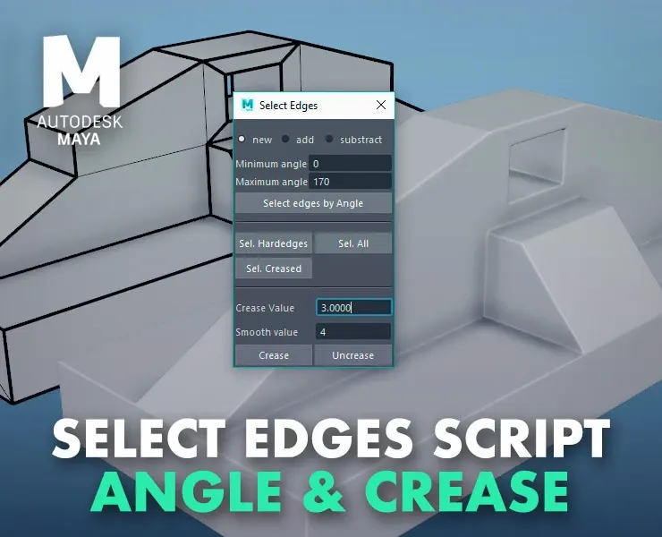 Select Edges by Angle & Crease