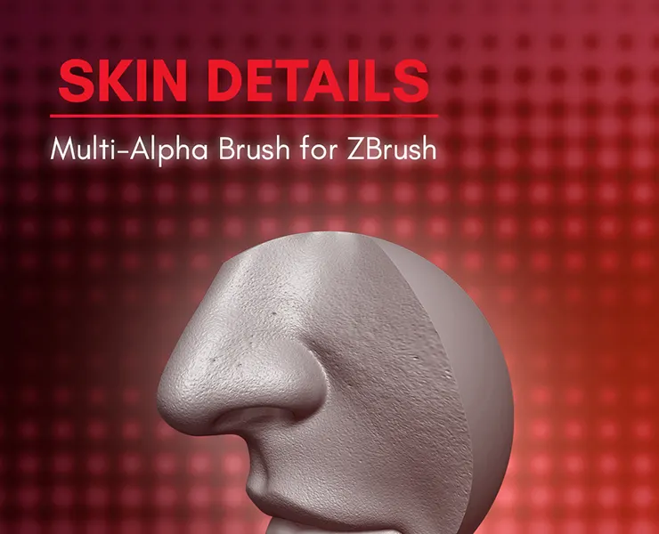 Human Skin Details Brush for ZBrush 2020