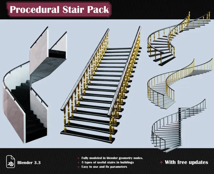 Procedural Stair Pack