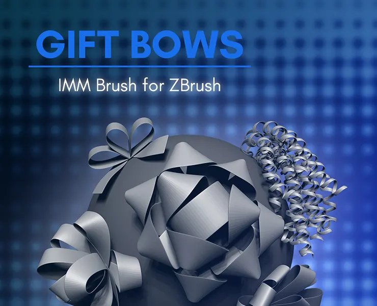 Gift Bows IMM Brush for ZBrush 2021