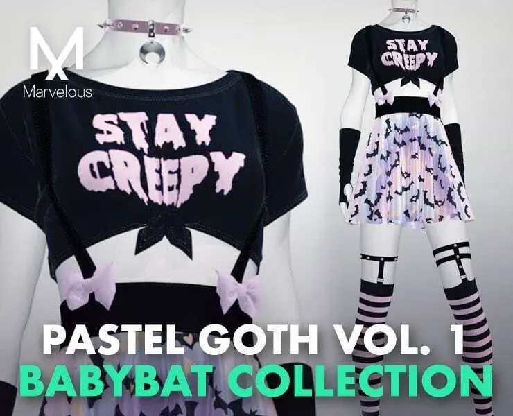 Pastel Goth Outfit vol.01 - BabyBat Collection