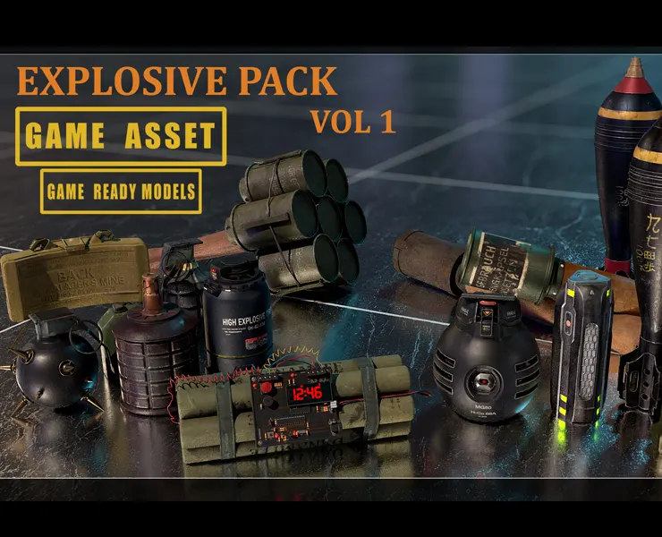 Explosive Pack Vol 1- GameReadyModels