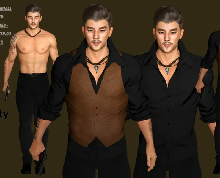 AAA 3D REALISTIC ASIAN MALE CHARACTER - BUSINESSMAN ASIAN