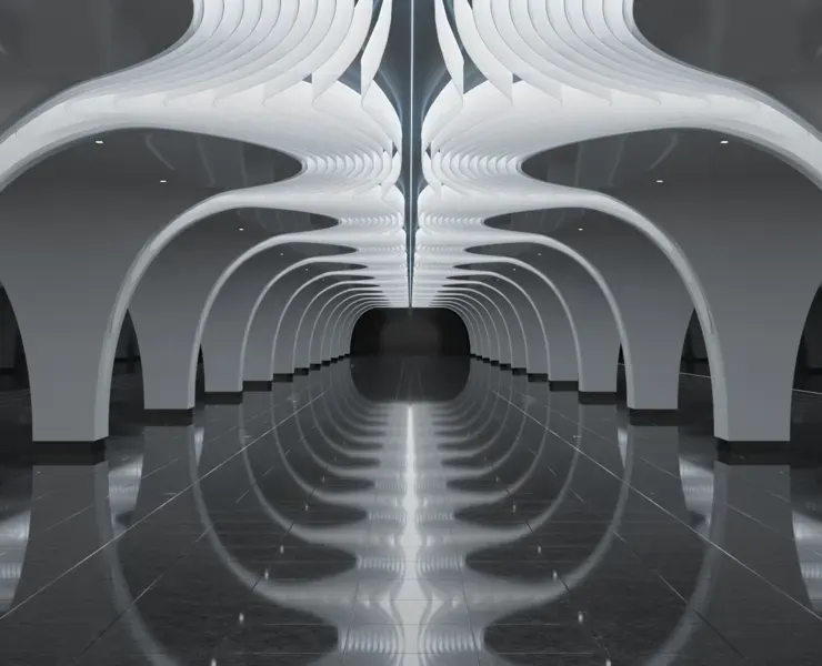 Futuristic Architecture - Parametric Shanghai Subway Yuyuan Metro Station