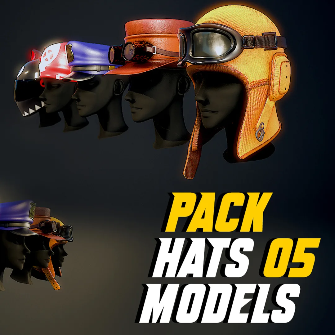 Pack hats 5 models