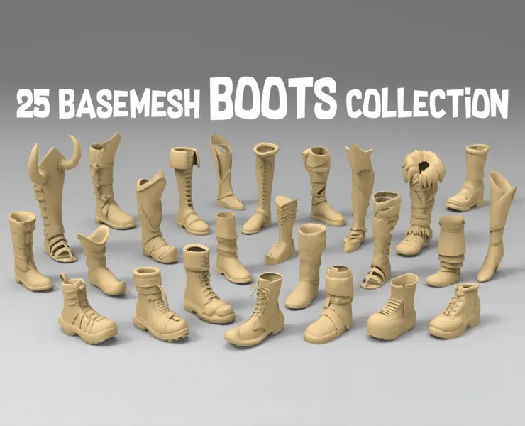 25 basemesh boots collection