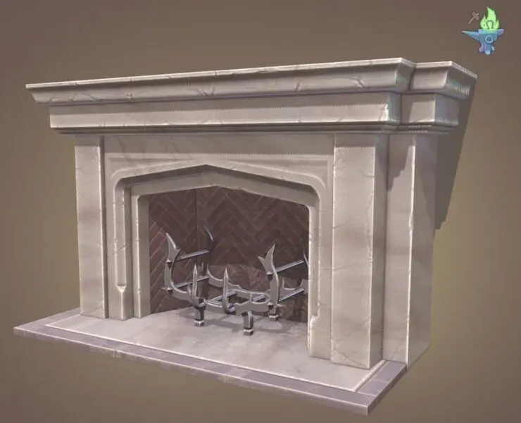 Neo Gothic Fireplace