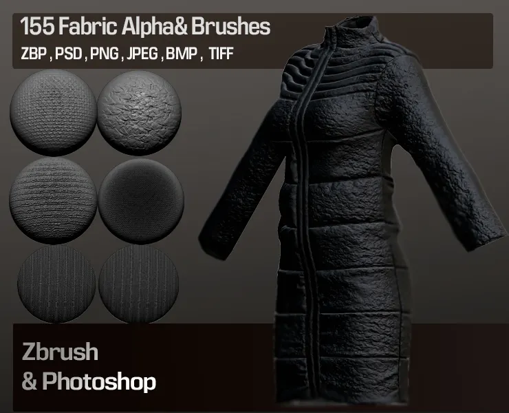 155 Fabric Alpha and Brushes