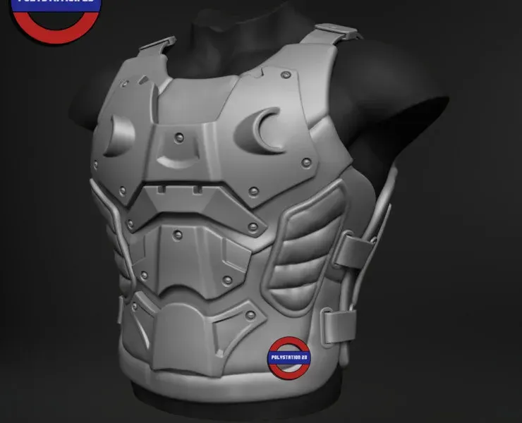 Sci fi character Torso armour v7 highpoly zbrush