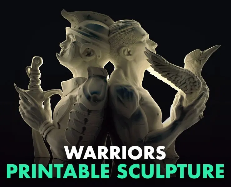 Warriors Sculpture 3D Print Files