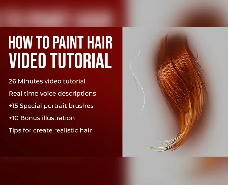 How to Paint Hair in Photoshop Video Tutorial