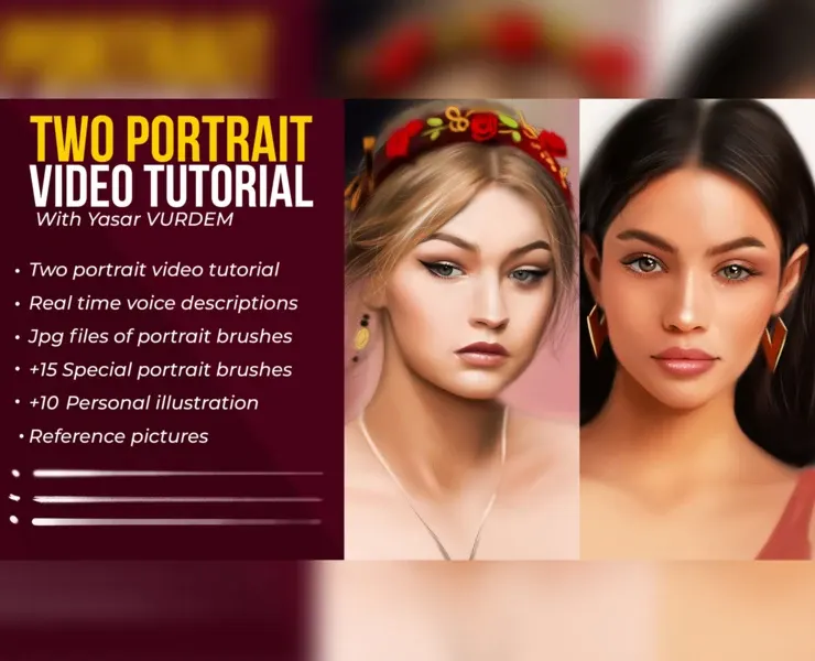 Two - Portrait video tutorial bundle