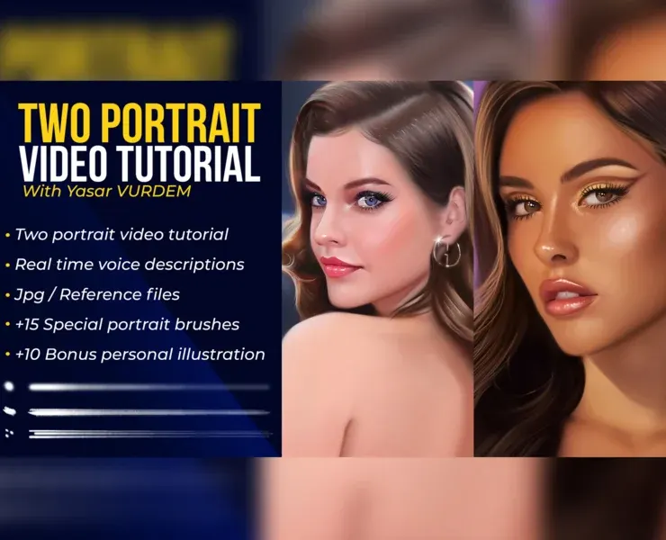 Two - Portrait video tutorial bundle