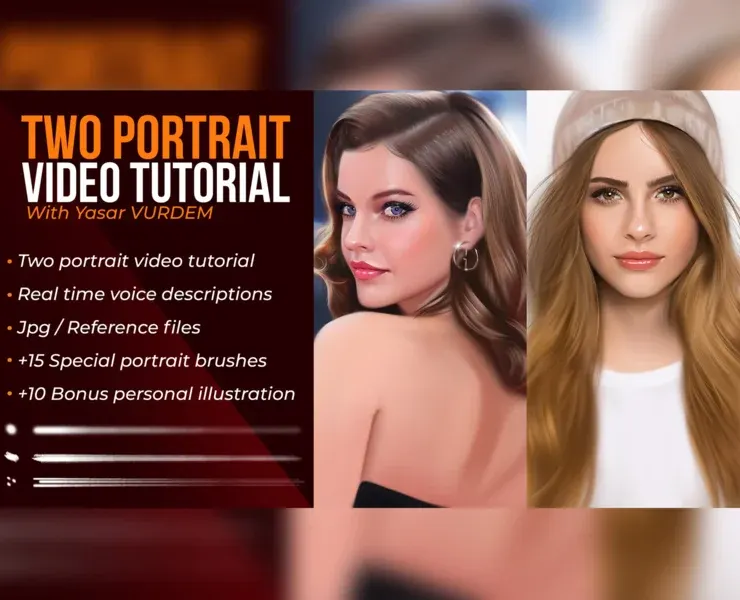 Two - Portrait video tutorial bundle