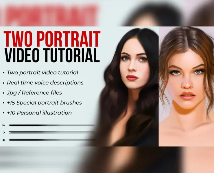 Two - Portrait video tutorial bundle