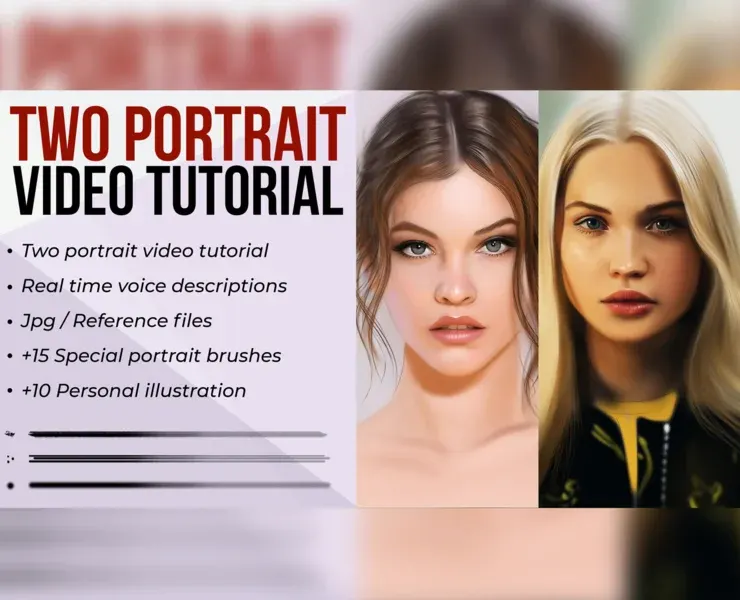 Two - Portrait video tutorial bundle