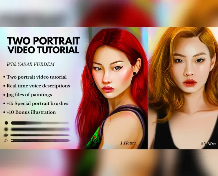 Two - Portrait video tutorial bundle