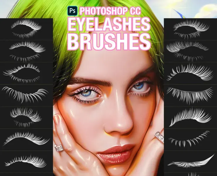 Eyelashes Brushes for Photoshop