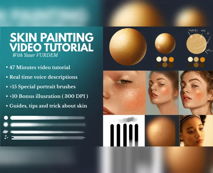 Skin Painting in Photoshop Video Tutorial