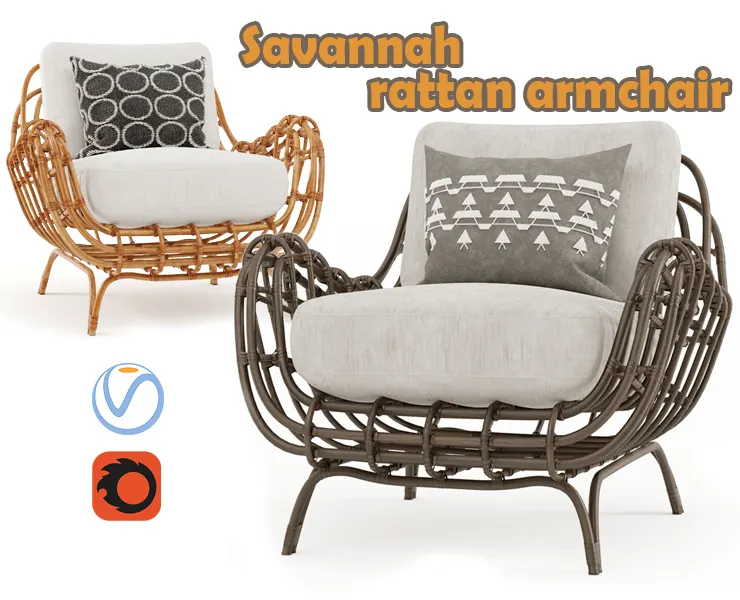 Savannah rattan armchair