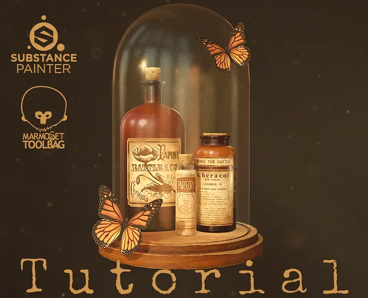 Victorian Bottles | Texturing & Rendering Tutorial