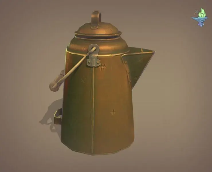 Copper coffee pot