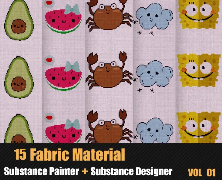 15 Fabric Materials In Substance Painter And Designer