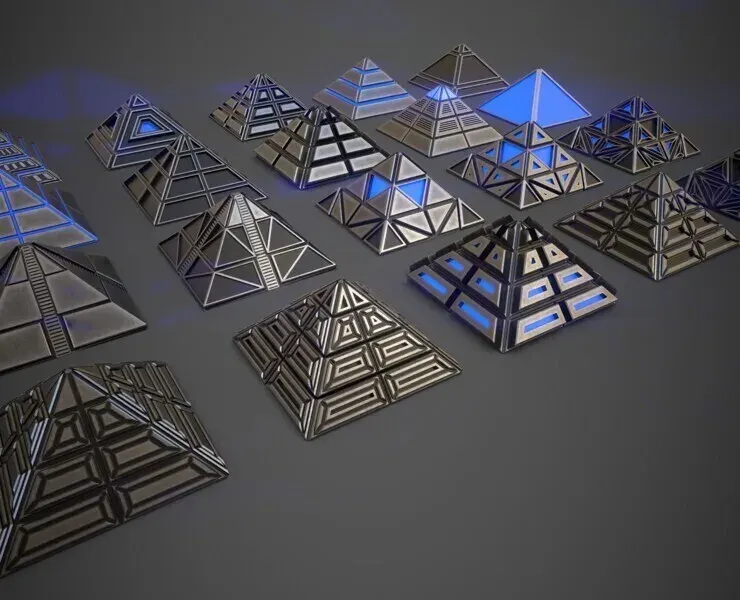 Sci-Fi Pyramid Metal