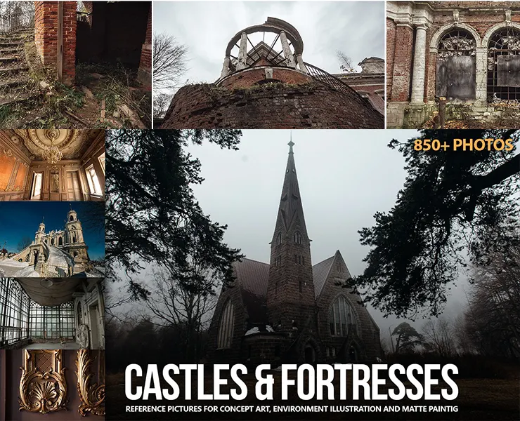 850+ Castles and Fortresses Reference Pictures