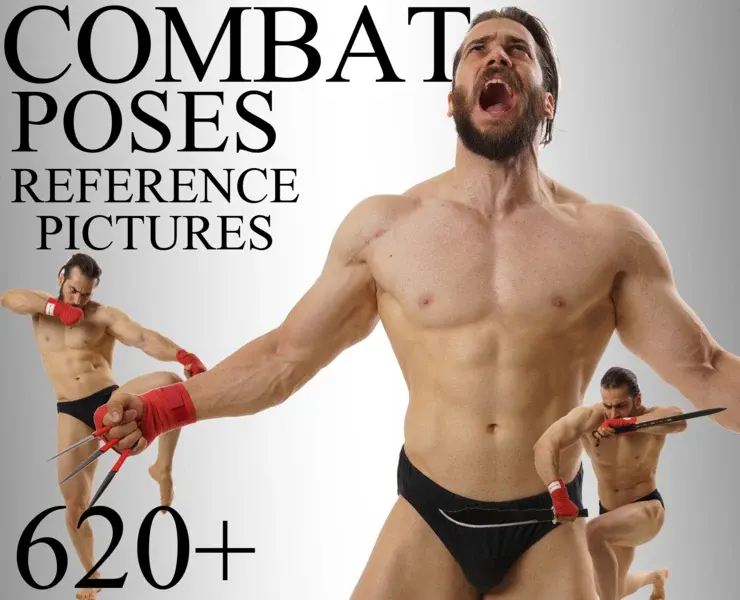 620+ Male Combat Poses Reference Picture